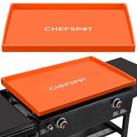 CHEFSPOT Griddle Mat Cover for Blackstone Griddles - Silicone Grill Cover Protector (Orange) - Size: 36 inch