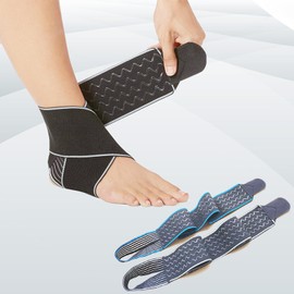 QWLEYCHN （1Pair） High Elasticity Ankle Brace Best Support for sports,achilles tendonitis brace，Achilles Brace with Plantar Fasciitis Relief，Foot and Ankle Brace High Elasticity Unisex ，Gray(1 Pair)