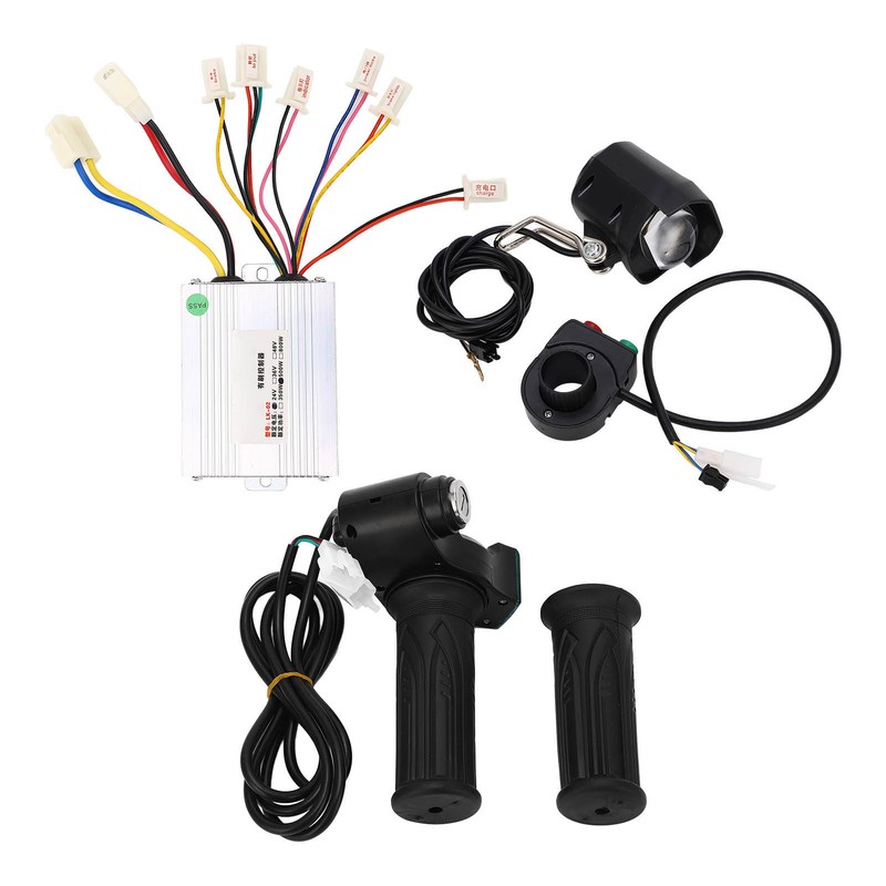 24V 500W Motor Speed Controller Headlight Throttle Grip with Lock