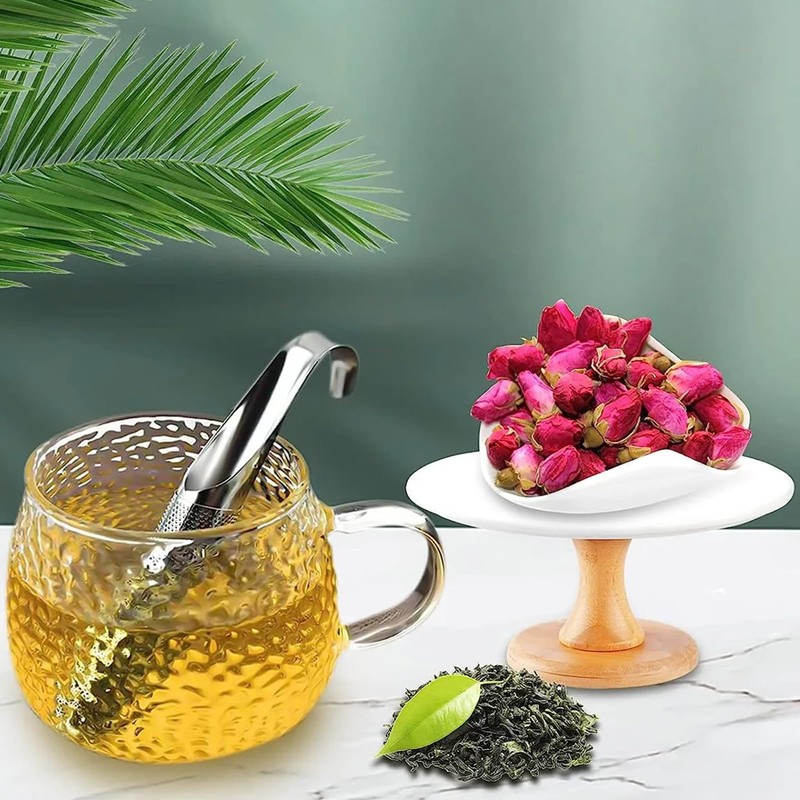 Pack of 2 Stainless Steel Tea Strainers, Fine Mesh Tea