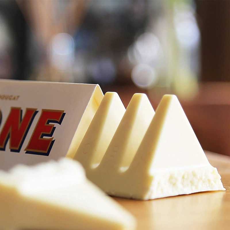Toblerone White Chocolate Bar with Honey and Almond Nougat, 20