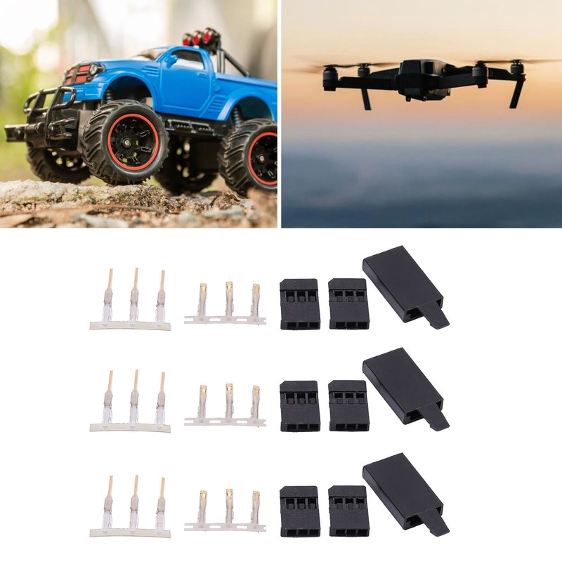 50PCS Servo Receiver Connector Plug with Lock and Male Female