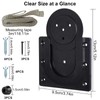 Dart Board Bracket Kit, Black Dartboard Wall Mount Set with