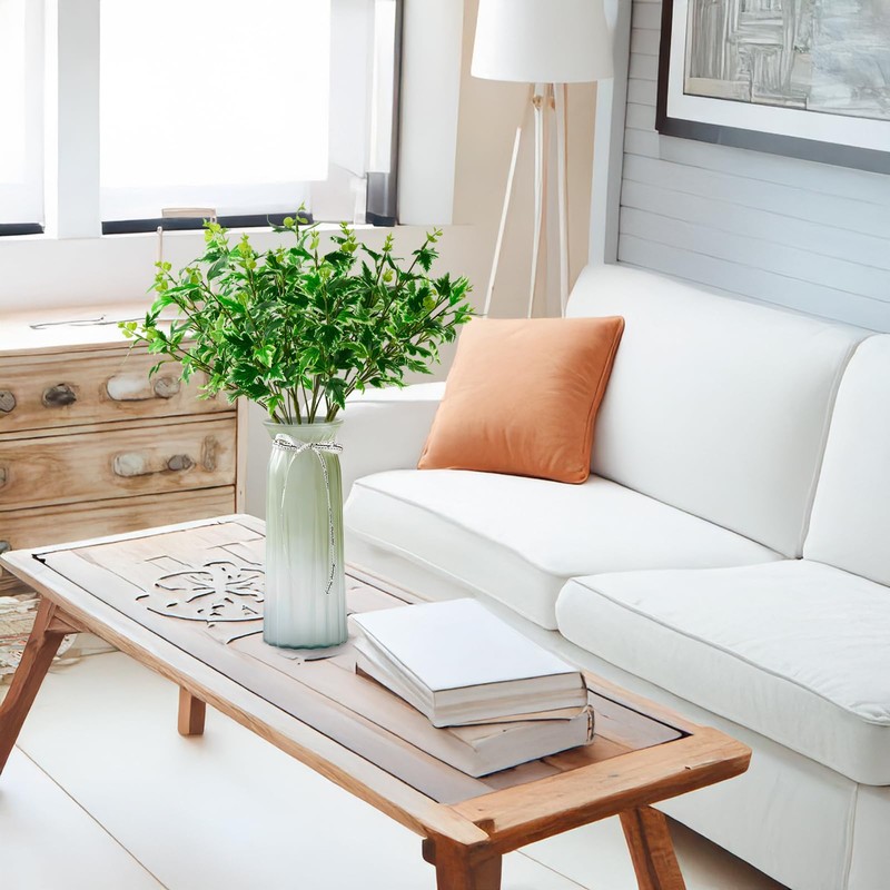 Faux Greenery Stems,6pcs Spring Faux Branches Plants for Vase,Artificial Plants