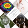 10 Pcs 8 Inch Metal Rings for Craft Silver Hoops