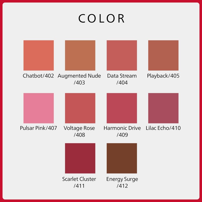 SHISEIDO Makeup Techno Satin Gel Lipstick 416 Red Shift 3.3g