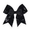 Glitter Cheer Hair Bows Ponytail Holder Elastic Band Sequins Bow-knot