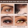 Erinde Lápiz Líquido para Cejas Doble Punta, Perfilado Preciso,#3