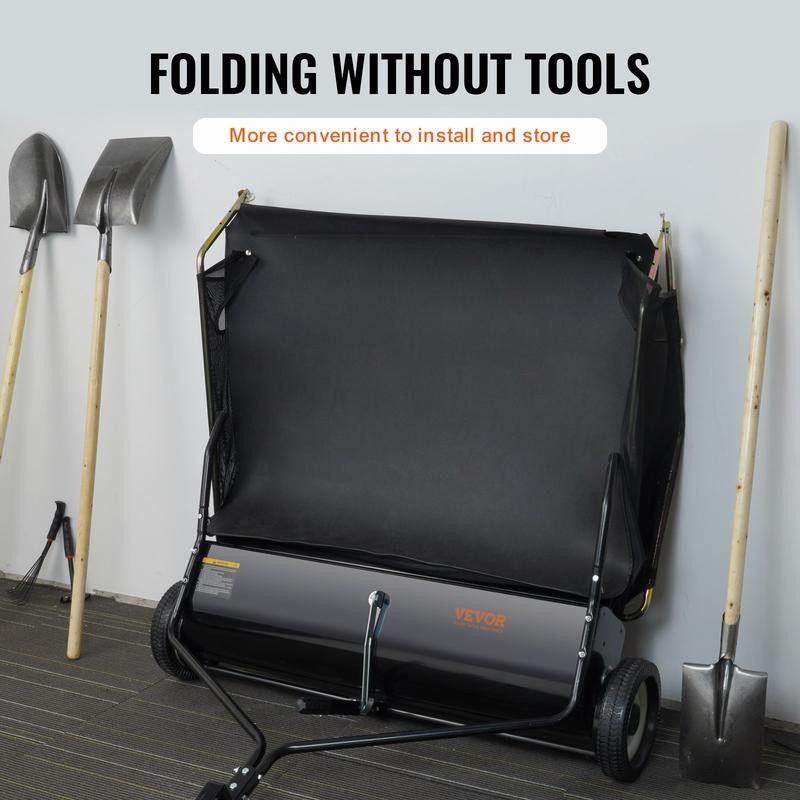 VEVOR Tow Behind Lawn Sweeper, Pull Behind Lawn Sweeper 50",