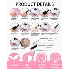 LEEQBCR 1 Stück 6 Fächer Nagel Chrom Pulver, Glitter Nagelpulver, Chrom Nagelpulver, Spiegeleffekt Chrom Nagelpulver, Laser Chrom Pulver, Perleffekt Pulver für die Nagelkunst