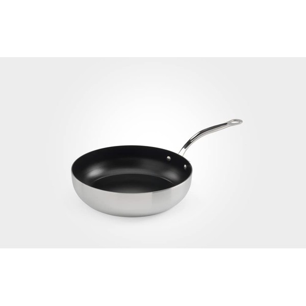 Samuel Groves - Stainless Steel Tri-Ply Chefs Pan, Suitable for All Hobs - Made in England (Non Stick, 20cm)