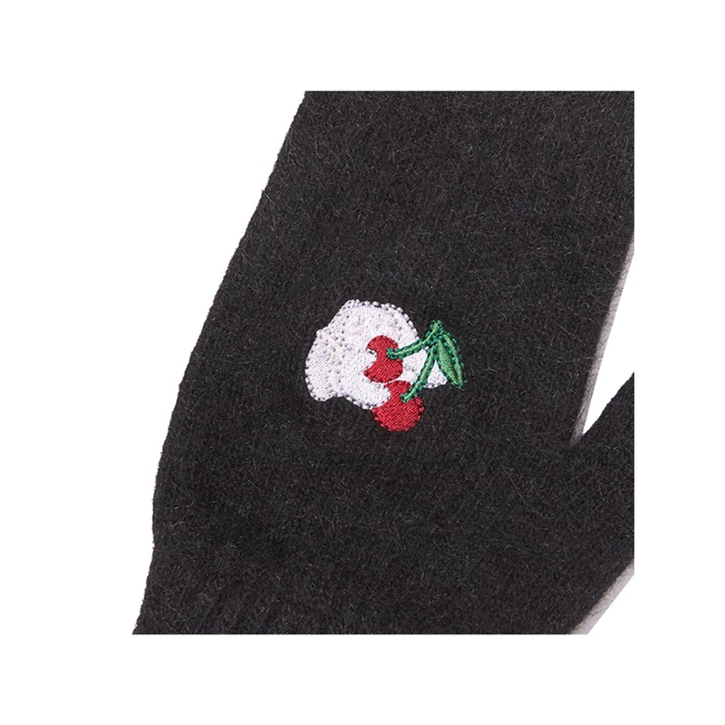 Kirsh Kirsh X Pitu Knit Hand-Made Gloves [Black]