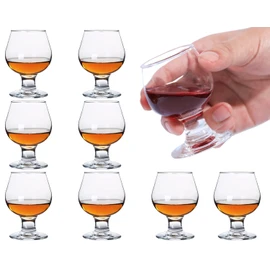 Cute Shot Glasses Small Brandy Snifters Set of 8 | Cognac glasses | Port Glasses | Tequila Glasses(1.75 oz | 50ml)