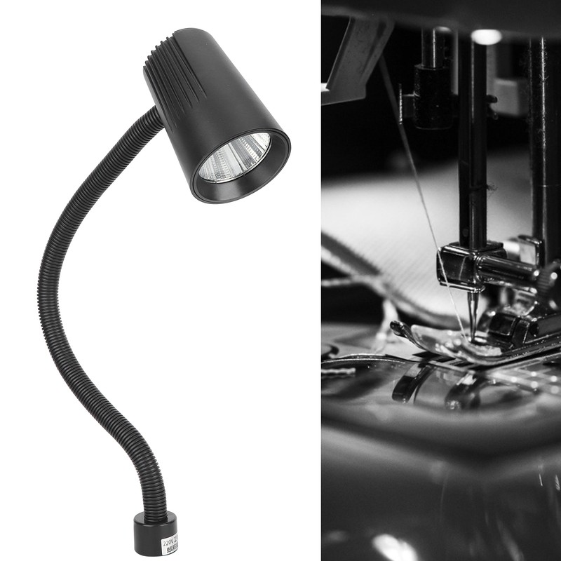 LED Work Lamp with Magnetic Base Adjustable Gooseneck for Sewing