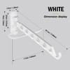 JOLY FANG Foldable Coat Hook, Wall Clothes Rack, Clothes Rack,
