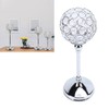 Crystal Candle Holder Ornament Tall Elegant Crystal Silver Candlestick for