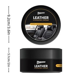 Car Leather Cleaning Cream, Multifunctional Car Leather Care Cream, Suitable for Car Seat, Leather Bag, Handbag, Clothes, Shoes