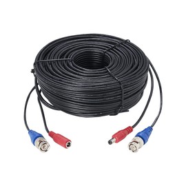 Lorex CB60UB4K - Cable de accesorio siamés 4K BNC RG59/Power de 60 pies (18 m), compatible con cámaras analógicas 4K