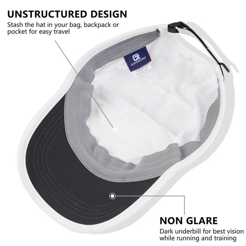 GADIEMKENSD UPF50+ Baseball Cap with Embroidered Patch or Simple Design
