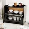 Stylstoreazy Bread Box,Extra Large 2-Tier Bamboo Bread Box for Kitchen