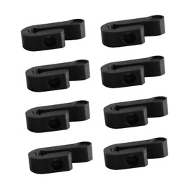 PIAOLGYI Mount for IKEA DETOLF Display Cabinets,Brackets for Adding Extra Shelves to DETOLF Display Case Accessories Compatible with IKEA DETOLF,Black(8 Pcs)