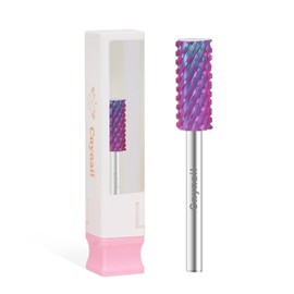 Cnynail Cnynail 3/32" Small 5.35MM Barrel Bit Tungsten Carbide Nail Drill Bit Safety Bit for Gel & Acrylic Removal, 2- Way Rotating Efile Tip, Salon Electric File Accessory (XXC Girt, Purple)