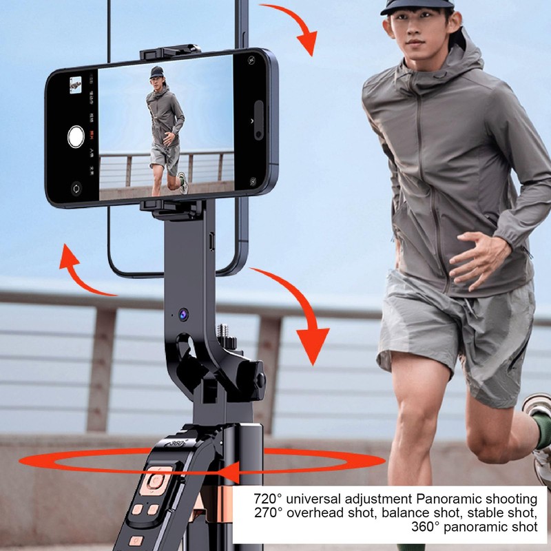 Auto Face Tracking Quadripod for Smartphone Camera, 5.9FT Extendable Phone