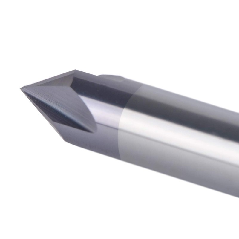 SpeTool Chamfer Router Bit, 4 Flutes, V Groove, 60 Degree