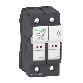 Schneider Electric DFCC2V Fuse Carrier DP 30A, Fuse Holder 2P 30A for Fuse Class