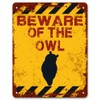 Print Crafted - Beware Of The Owl | Vintage Metal