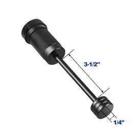 METOWARE Trailer Tongue Coupler Lock 1/4" Dia, 3-1/2" Span, Trailer Hitch Lock for Latch-Type Coupler, Black Trailer Pin Lock for Towing Trailer RV Car Boat Truck (1 Pack)