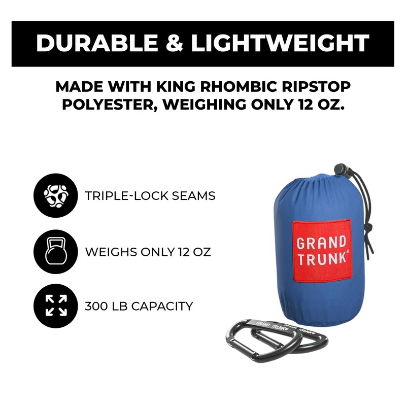 Grand Trunk Ultralight Camping Hammock - Lightweight and Portable Travel