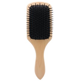 Kerargan - Large natural bamboo brush - Detangles and reduces frizz - Environmentally friendly and durable - For all hair types