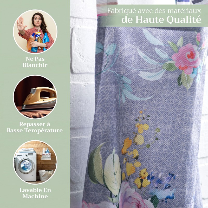 Maison d'Hermine 100% Cotton 1-Piece Kitchen Apron with Adjustable Neck