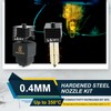 2 Pcs Upgraded 0.4mm High Flow H2D Hotend Kit for