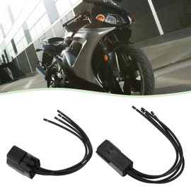 YINETTECH 2PCS 4 Pin Electrical Connector Plug 16 AWG 10 A Waterproof Plug 174257-2 174259-2 for Motorcycles Scooters Trucks Wire Length 15cm