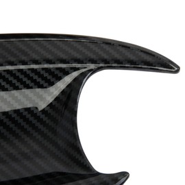 Korlot Carbon Fiber Exterior Door Handles Bowl Cover Trim for 2019-2023 Hyundai Palisade