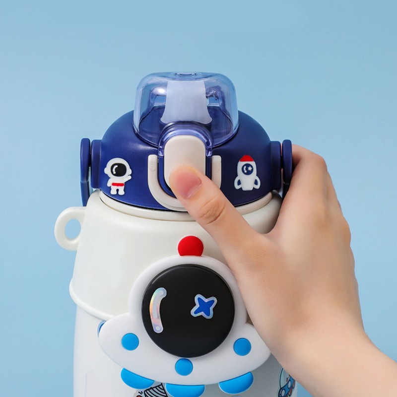 Insulated Big Belly Water Bottle 316 Stainless Steel Astronaut Patterned