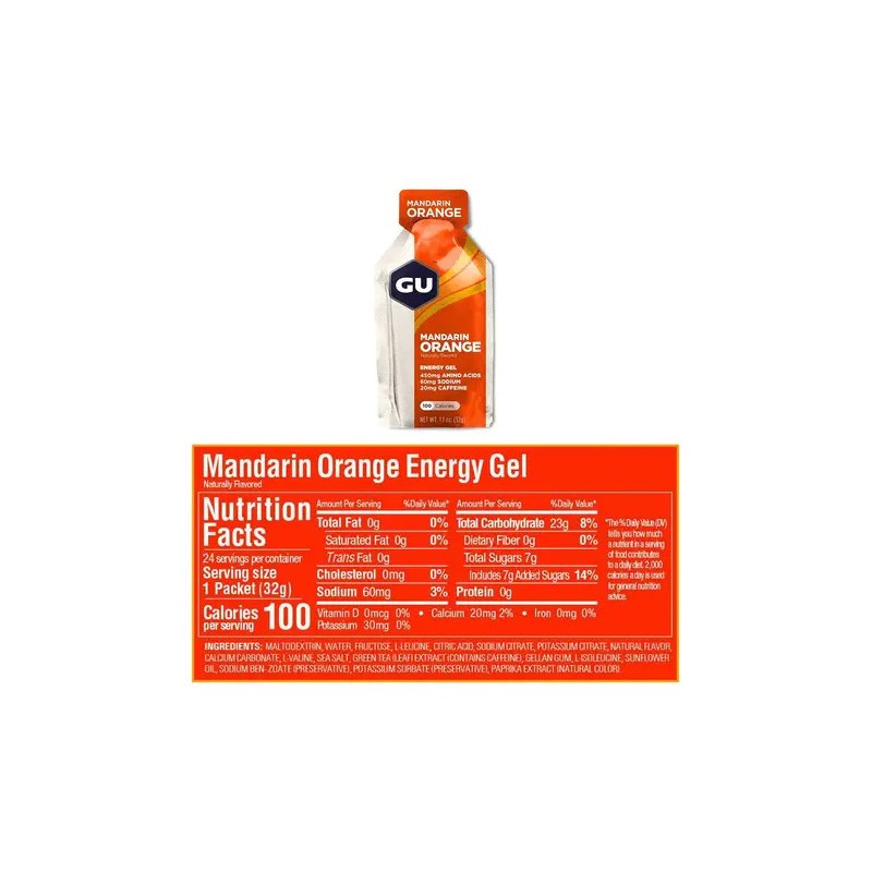 Pack de Geles GU Energy Sabor Mandarina Naranja - 24