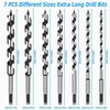Wood Drill Bit 7 Pieces, Schlangenbo Hrer Set Sds Plus