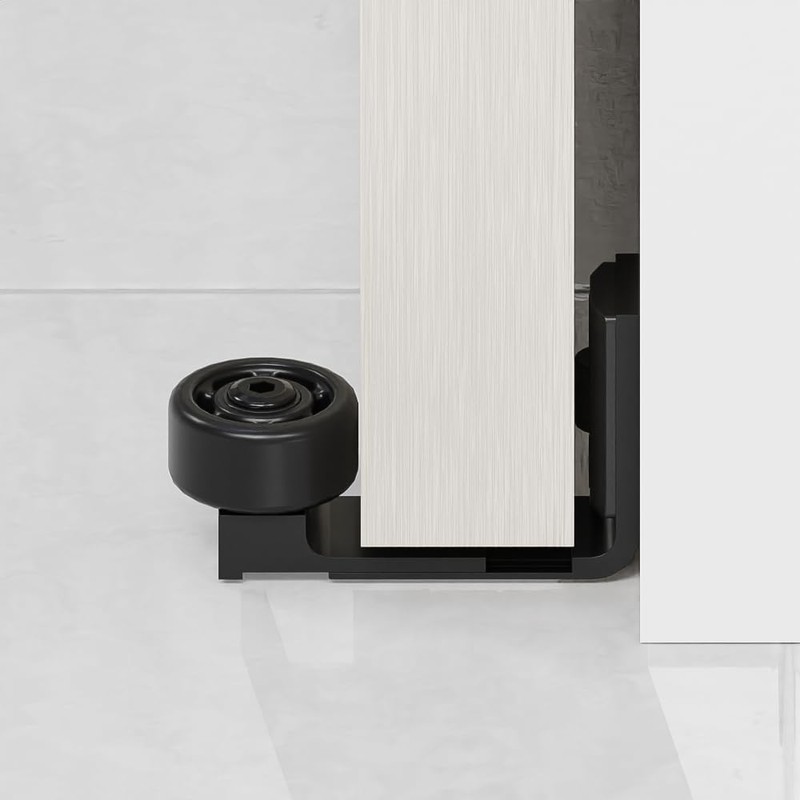 CCJH Adjustable Sliding Door Floor Guide, Universal Style,Wall Mounted Barn