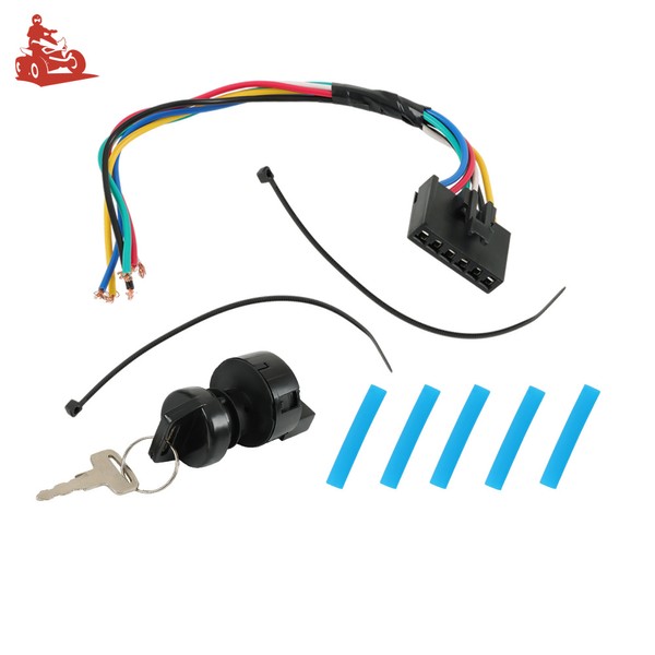 Unbranded Ignition Key Switch & Repair Harness Pigtail Kit For