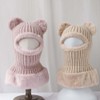 WUODHTW Balaclava Face Mask Beanie Winter Scarf Earmuffs Set Knit