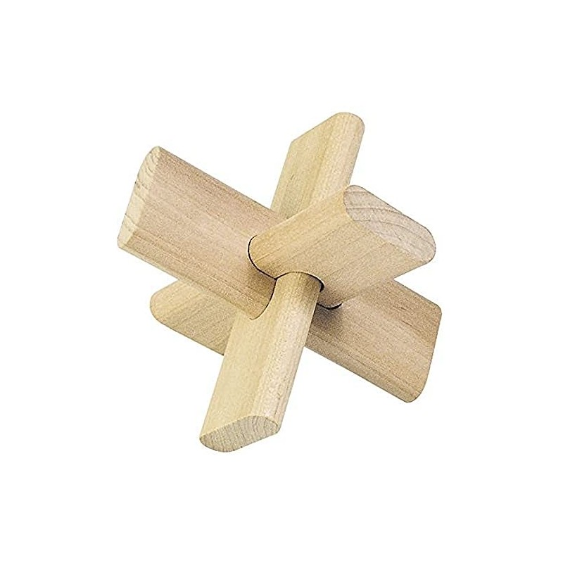 Childrens Wooden Mind Game 3 Piece 90 x 90mm Puzzle