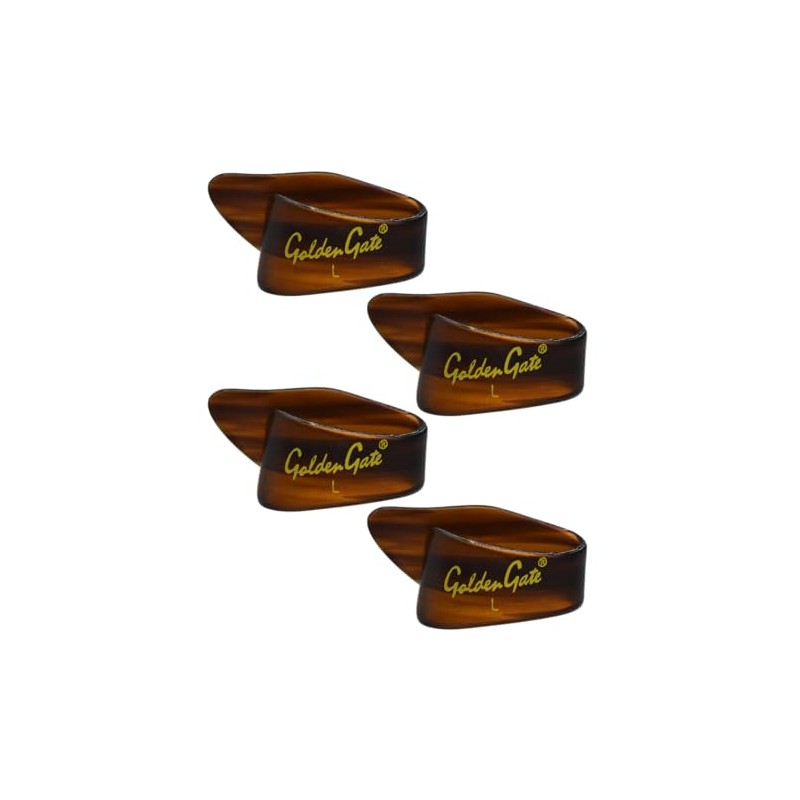 Golden Gate GP-4T-4PK Thumb Picks – Tortoise – Large –