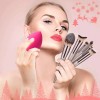 BESTOPE 18 PCs Makeup Brushes Premium Synthetic Series Champagne Gold