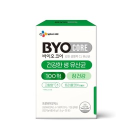 CJ Biocore Healthy Live Lactic Acid Bacteria 10 Billion 45g (1.5g 30 Packets) (Yeongdeungpo Branch) / CJ 바이오코어 건강한 생 유산균 100억 45g(1.5g30포)