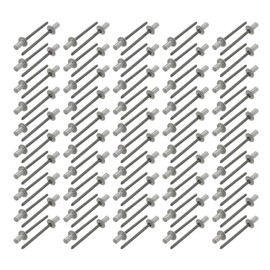 Sourcingmap 4mmx8mm Aluminum Round Dome Head Closed End Blind Rivets Fastener 100pcs