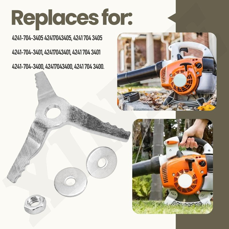 4241-704-3405 Fan Wheel & 4229-768-0300 Shredder Blade for ST-IHL BG86