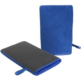PERANNU Guantes de Limpieza de Arcilla, 2PCS Manoplas De Lavado Arcilla, Guantes De Limpieza De Grado Fino para Detalle de Coche Lavado Manoplas con Blue Clay Bar Guante Herramienta de Lavado